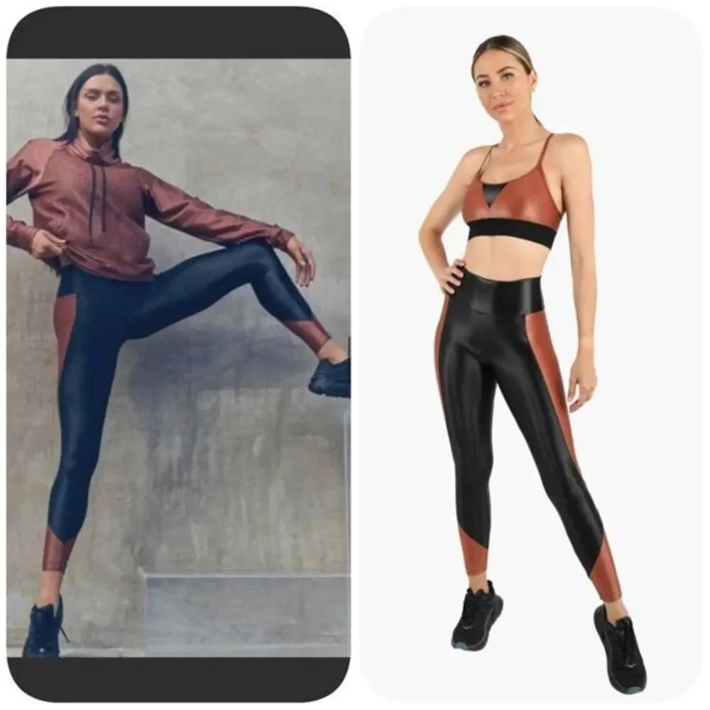 Koral Ryder Hight Rise Bronze And Black Leggings